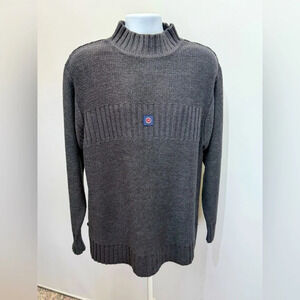 PACO RABANNE SPORT Men’s Y2K gray mock neck sweater size XL.